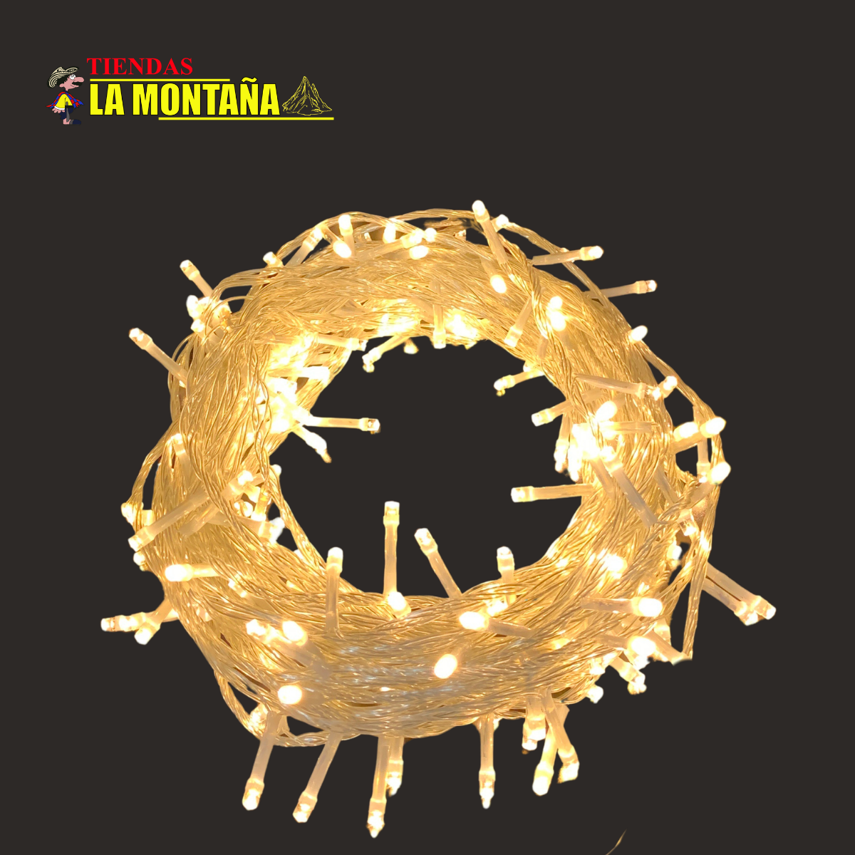 Guirnalda de luces LED - Cable transparente - Cód. 13811 / 13815 / 13843