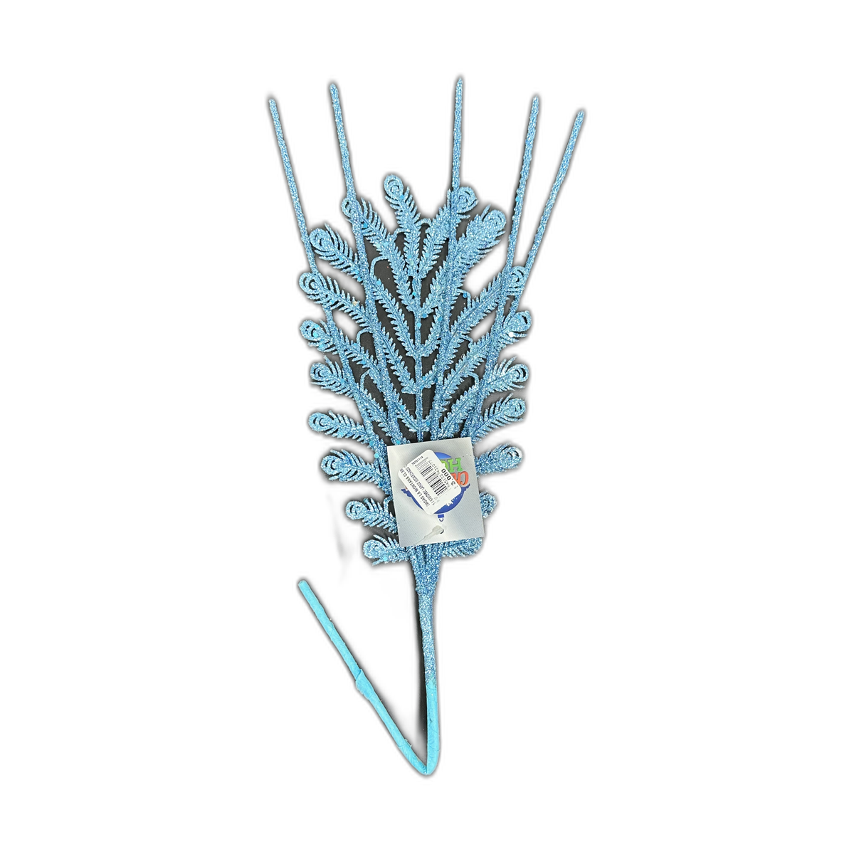 Pin navideño largo escarchado