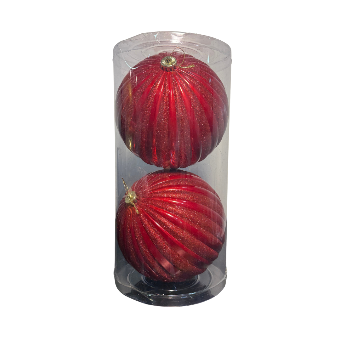 Bola de navidad x2 20cm