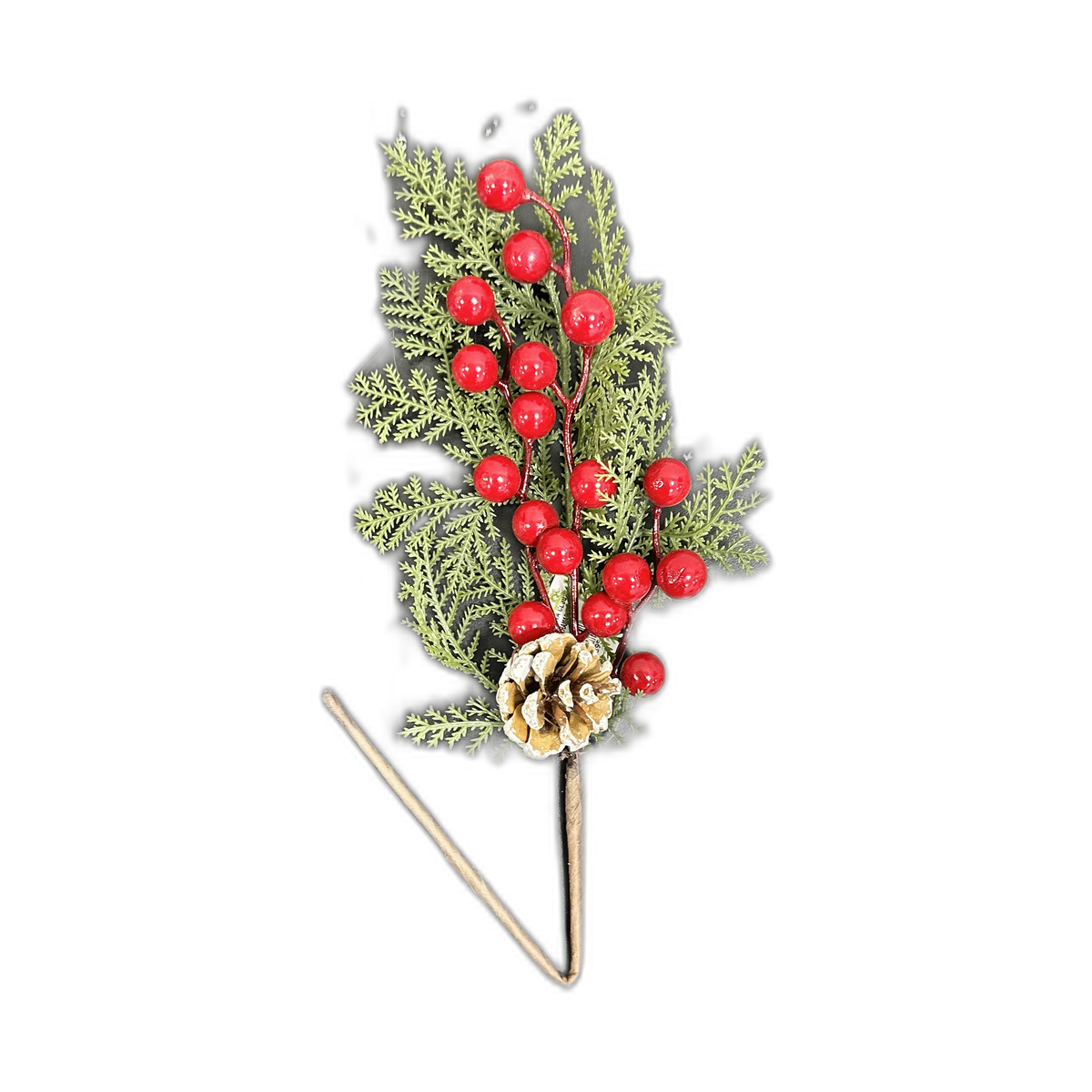 Pin berry con ramas 28cm