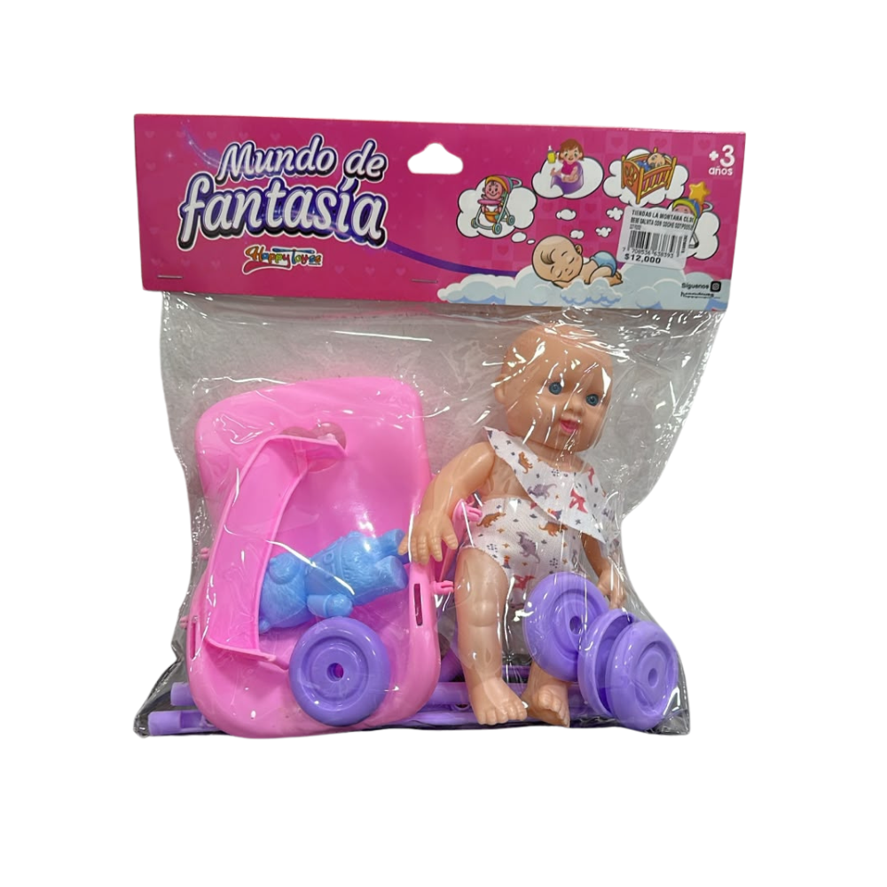Bebé Salvita con coche