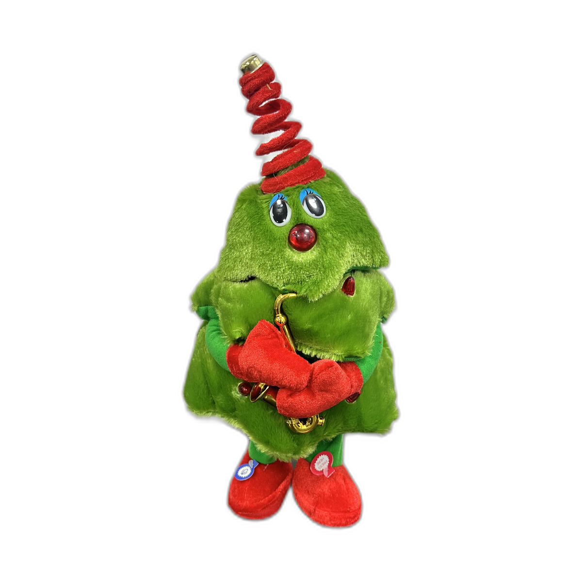 Muñeco árbol navideño de pilas