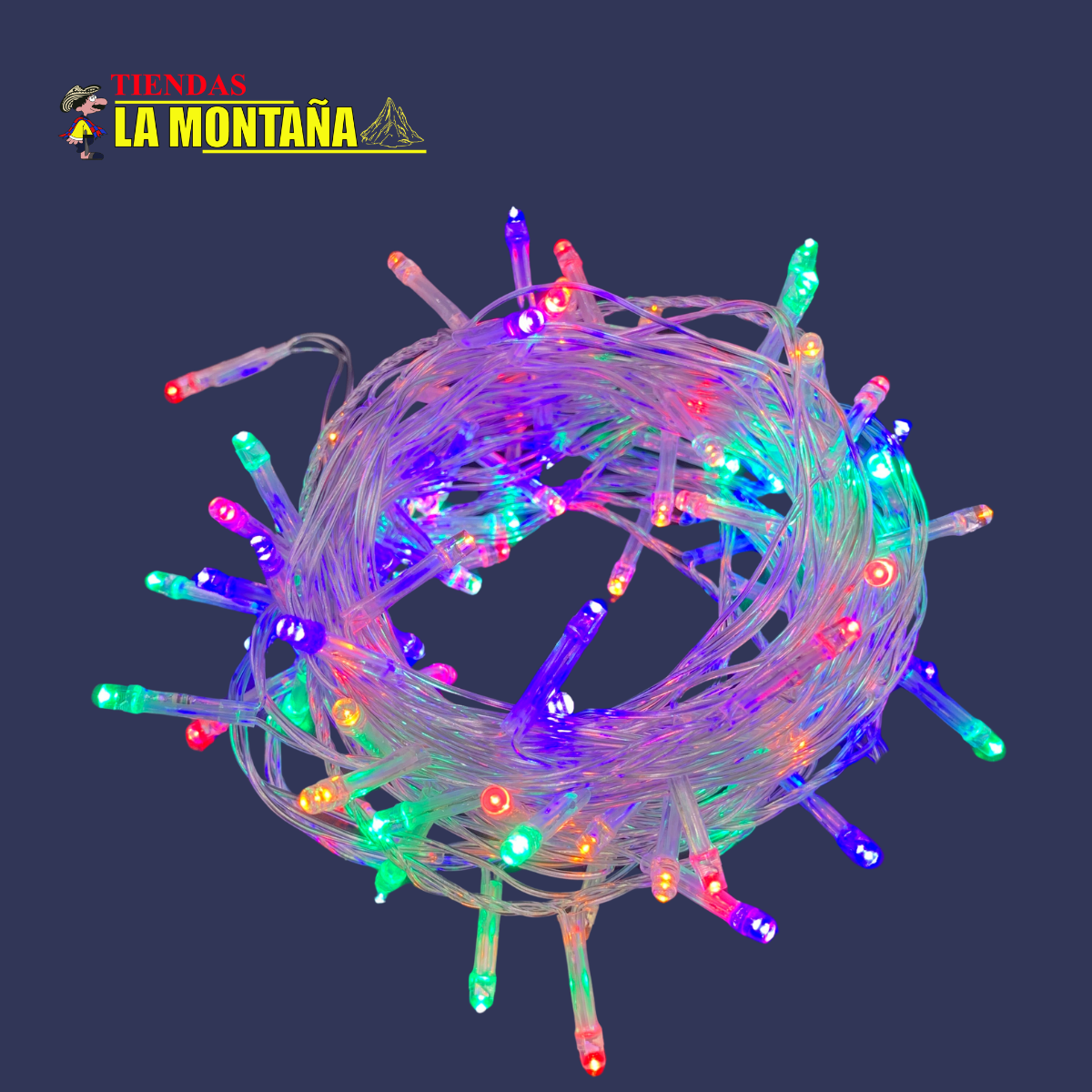Guirnalda de luces LED - Cable transparente - Cód. 13811 / 13815 / 13843