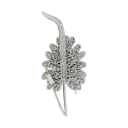 Pin navideño espigas y hoja