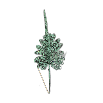 Pin navideño espigas y hoja