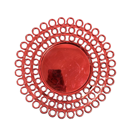 Plato base de pasta Ámsterdam decorativo con aros 33cm