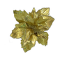 Flor navideña dorada 48cm (16 pétalos)