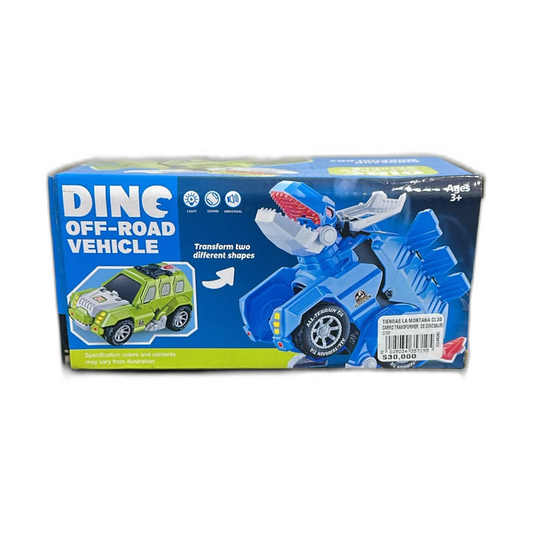 Carro transformer de dinosaurio