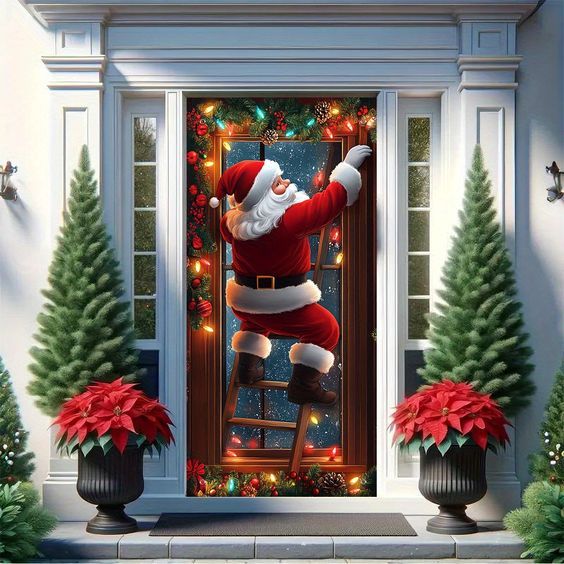 Forros para puerta navideños (90 x 210 cm.)
