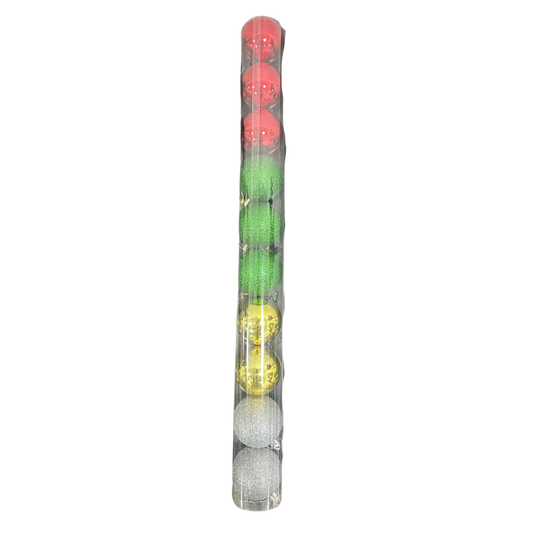 Bola navideña x10 6cm colores surtidos - Cód. 17279