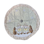 Pie de árbol navideño con 2 muñecos 120cm