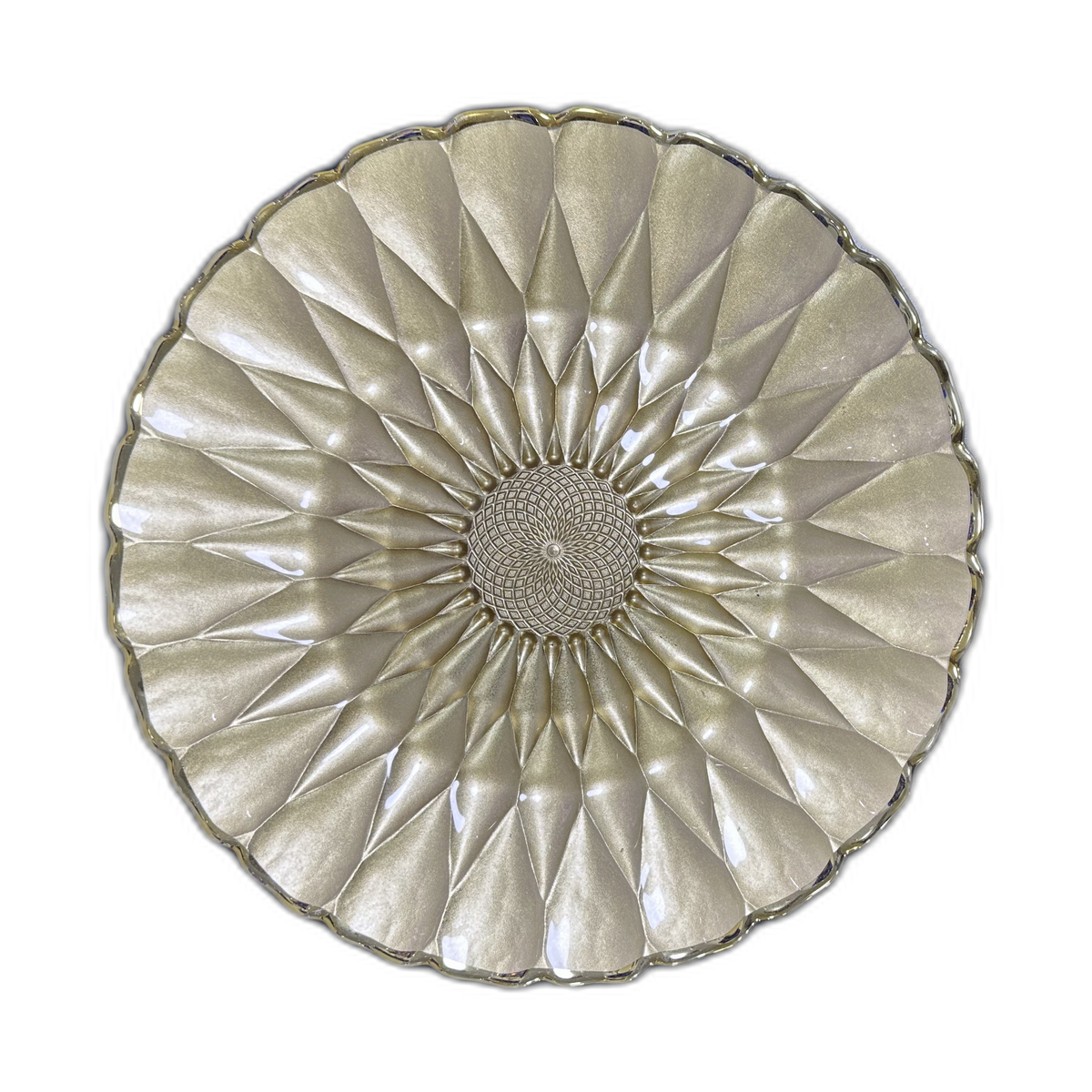 Plato base cristal decorativo