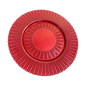 Plato base cristal rojo texturizado