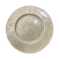 Plato base cristal dorado texturizado