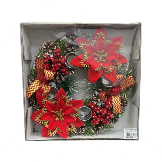 Corona de adviento decorativa 23cm