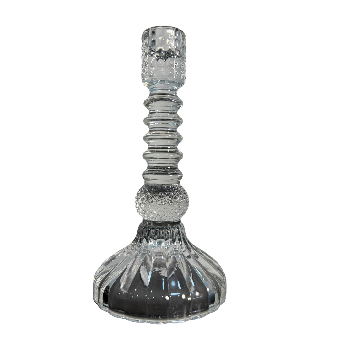 Candelabro transparente decorativo 22cm