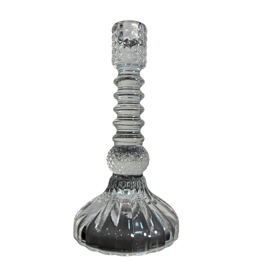 Candelabro transparente decorativo 22cm