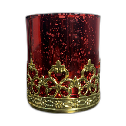 Vaso para centro de mesa craquelado
