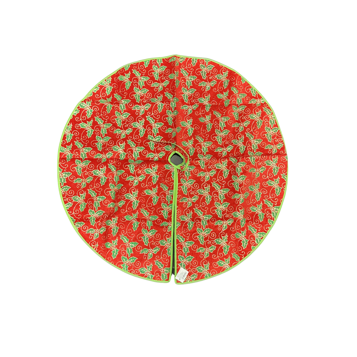 Pie de árbol navideño dorado