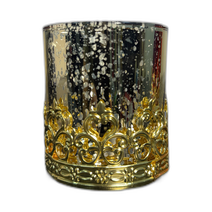 Vaso para centro de mesa craquelado