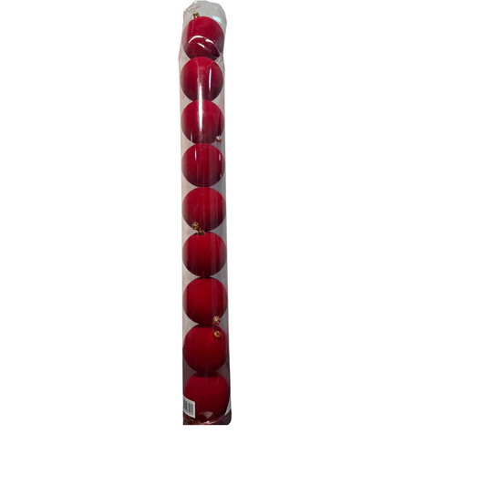 Bola de navidad aterciopelada x9 8cm