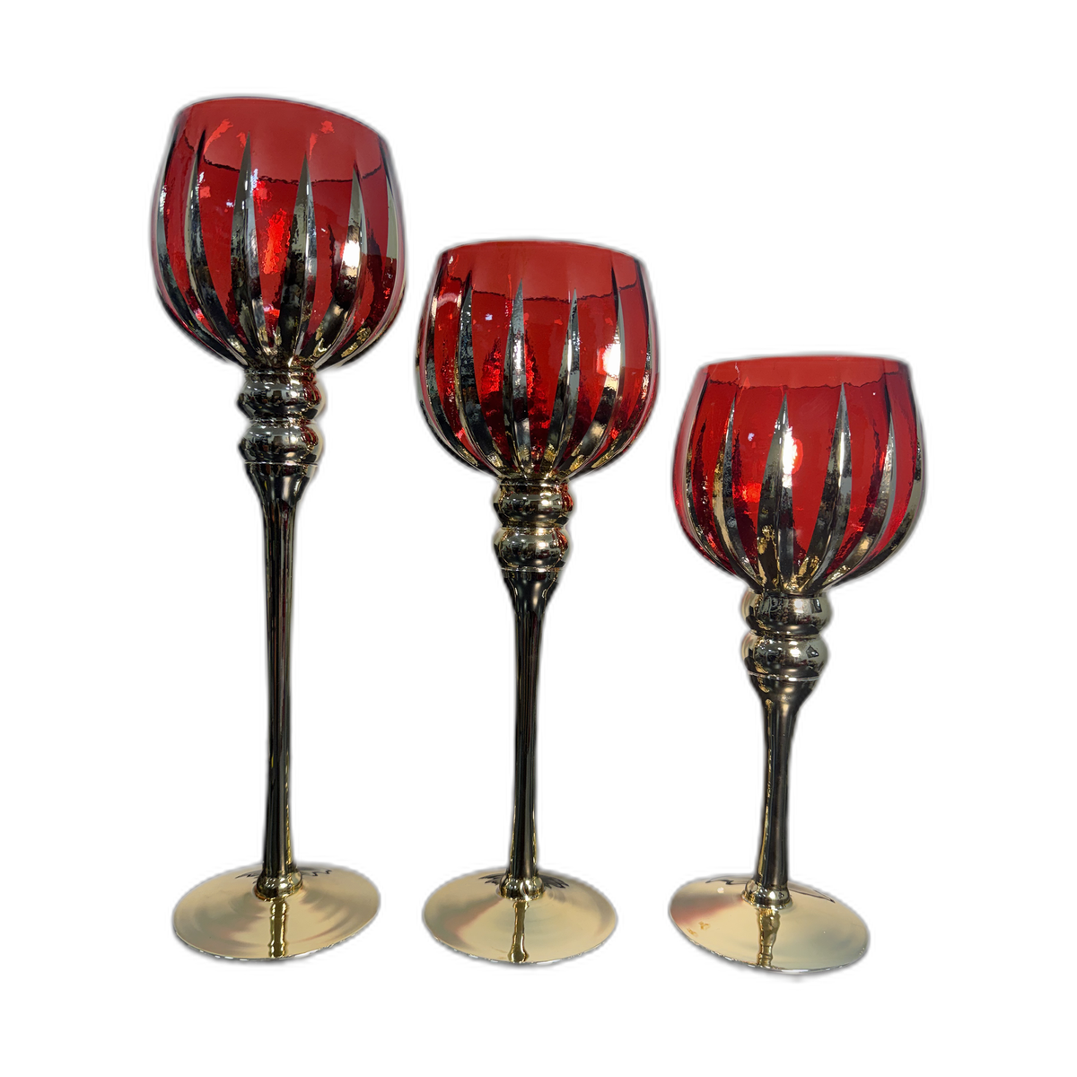 Set de 3 candelabros copa Verona