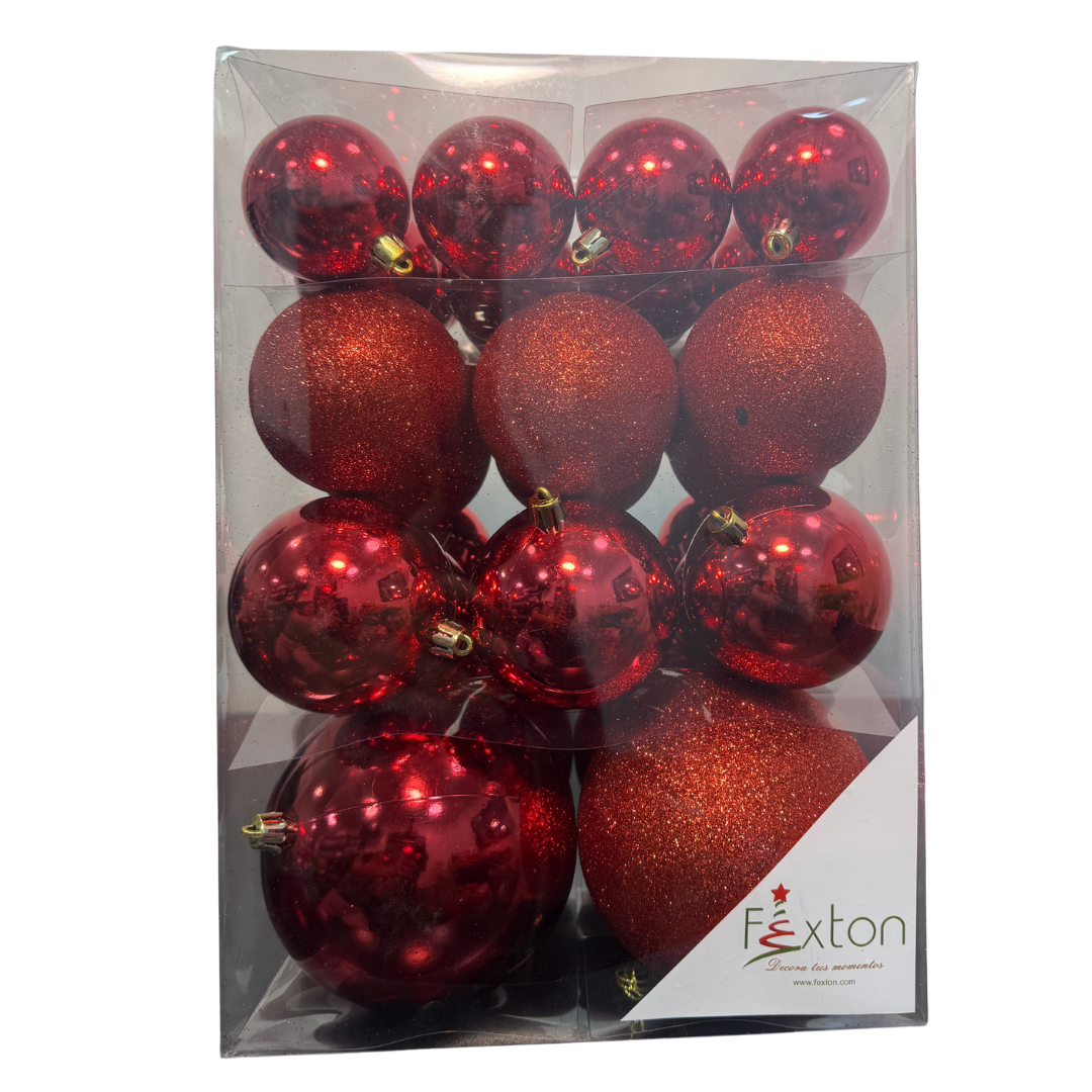 Bola de navidad x38 tamanos surtidos
