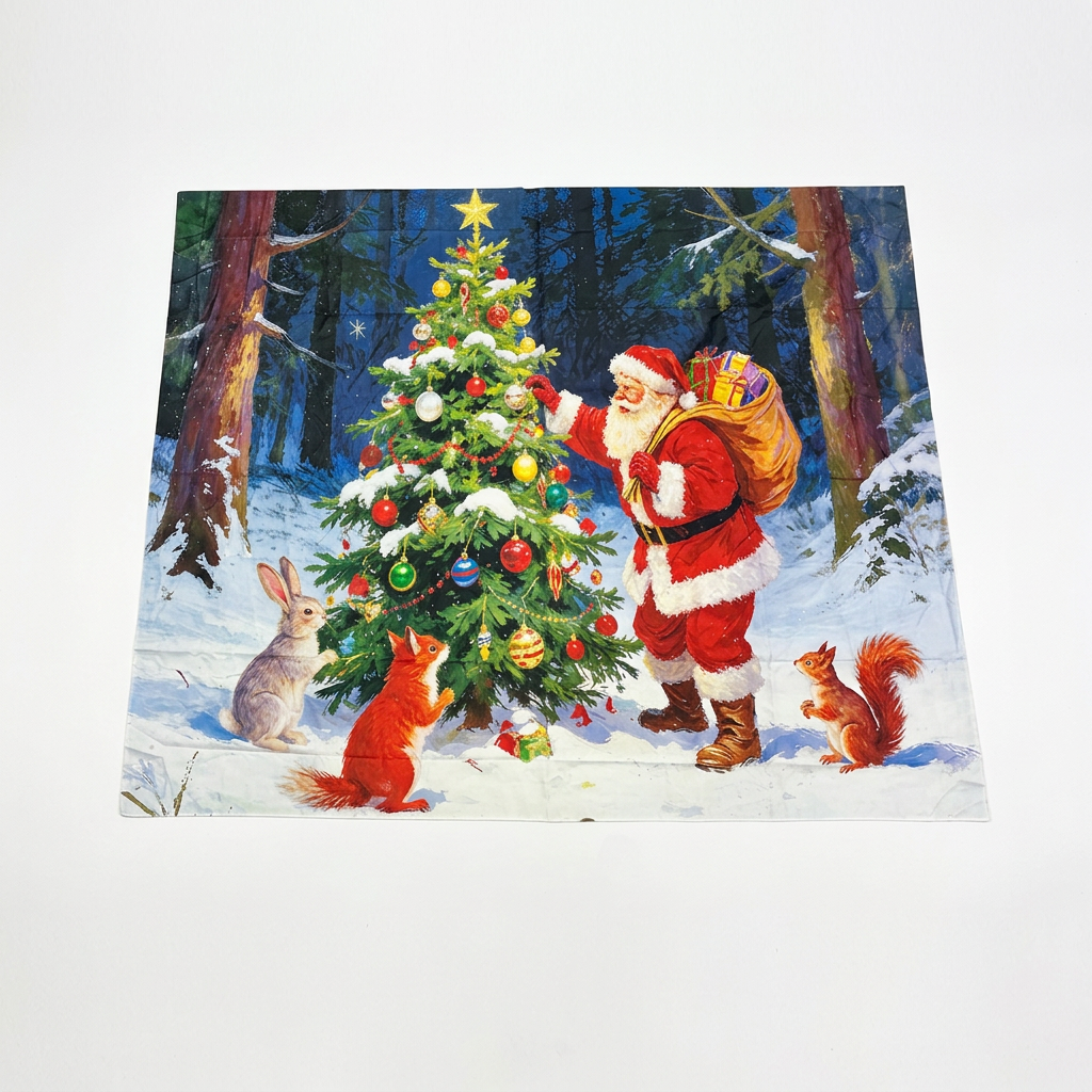 Pendón fondo navideño 180x250cm