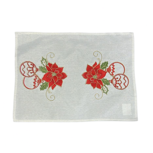 Individual navideño x4 33x45cm
