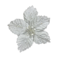 Flor navideña blanca 32cm (5 pétalos)