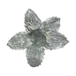 Flor navideña plata 30cm (5 pétalos)