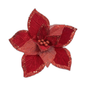 Flor navideña roja 35cm (11 pétalos)