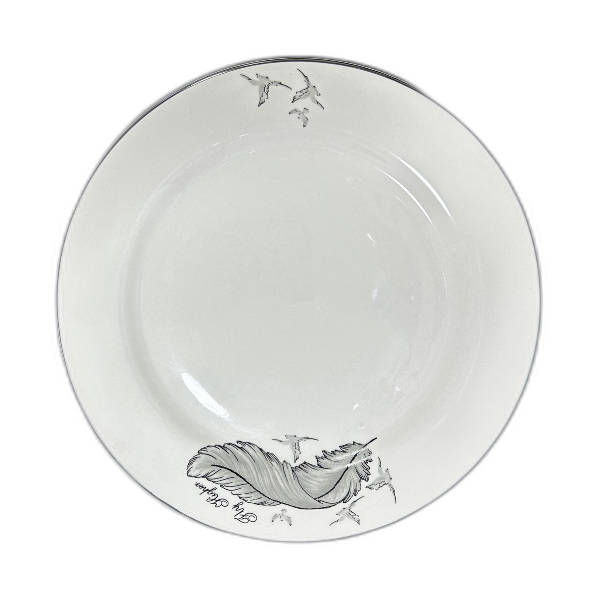 Plato llano estampado 26cm