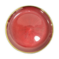 Plato base cristal rojo con borde dorado 32cm