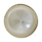 Plato base Salzburgo cristal champaña con borde dorado 33cm