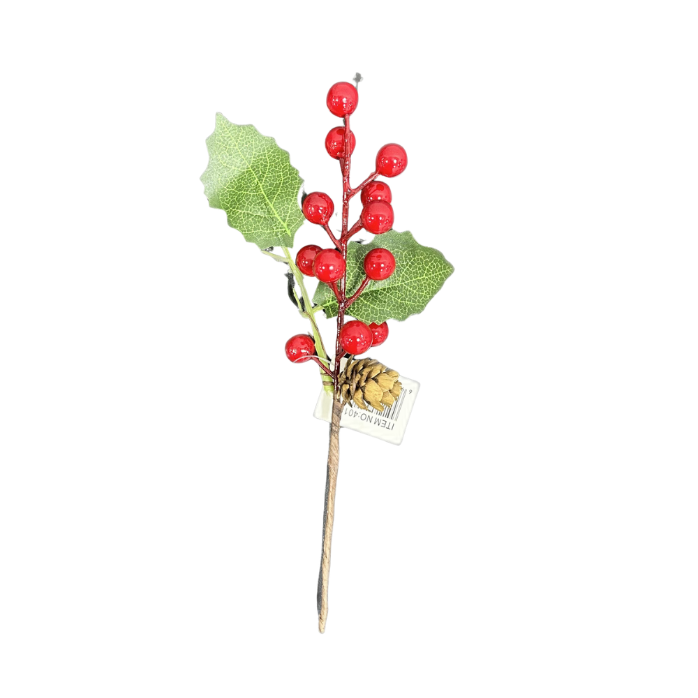 Pick navideño de frutos rojos y piña