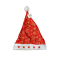 Gorro navideño con luces copos dorados