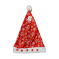 Gorro navideño con luces copos plateados