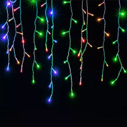 Cortina de luces LED chorrito multicolor