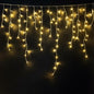 Cortina de luces LED chorrito luz cálida